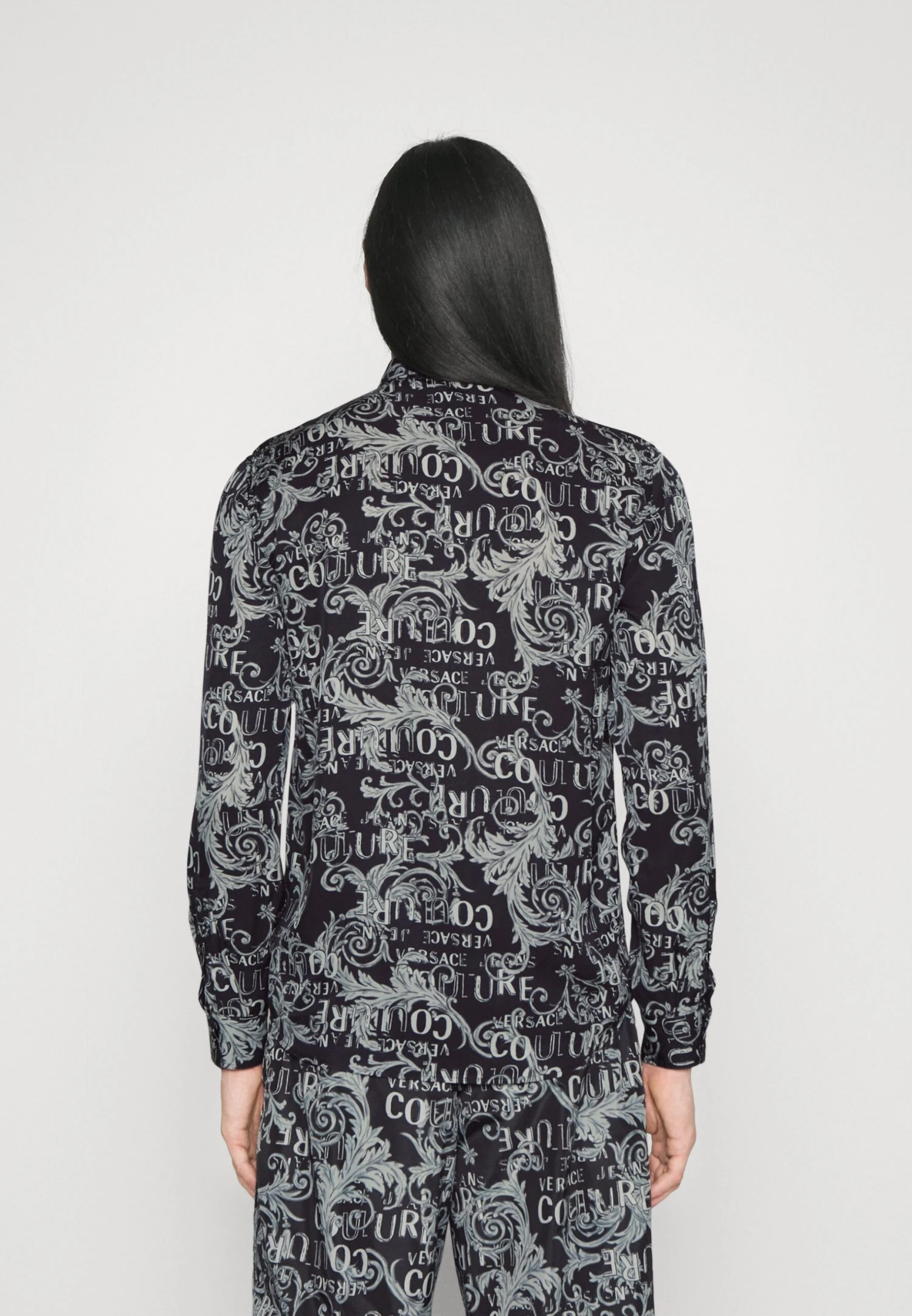 Versace Jeans Couture LOGO COUTURE - Koszula - Steelcoloured 3 Versace Jeans Couture LOGO COUTURE - Koszula - Steelcoloured - obrazek 3