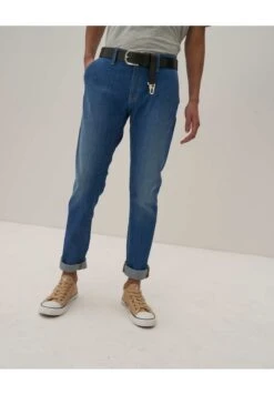 BIG STAR LOGAN - Jeansy Straight Leg - Blau