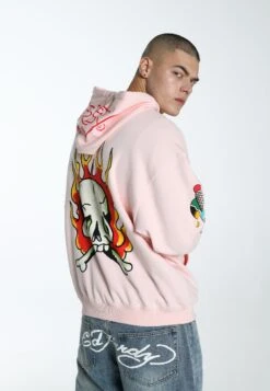 Ed Hardy BURNING SKULL - Bluza Z Kapturem - Veiled Rose -Sklep Odziezowy 038e59eee4d240fcbd409c96c4d56821