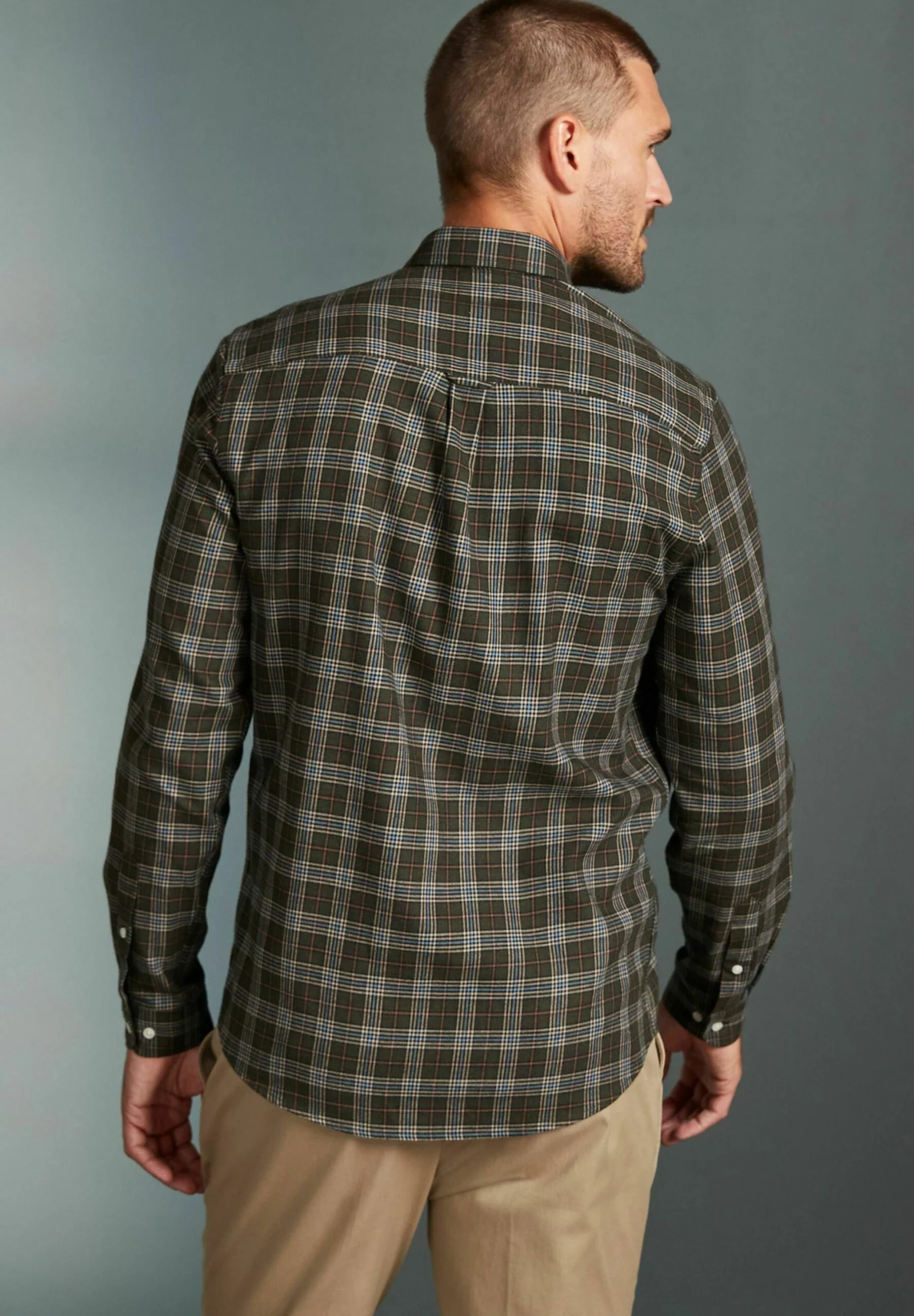 Next BRUSHED CHECK - Koszula - Green 3 Next BRUSHED CHECK - Koszula - Green - obrazek 3