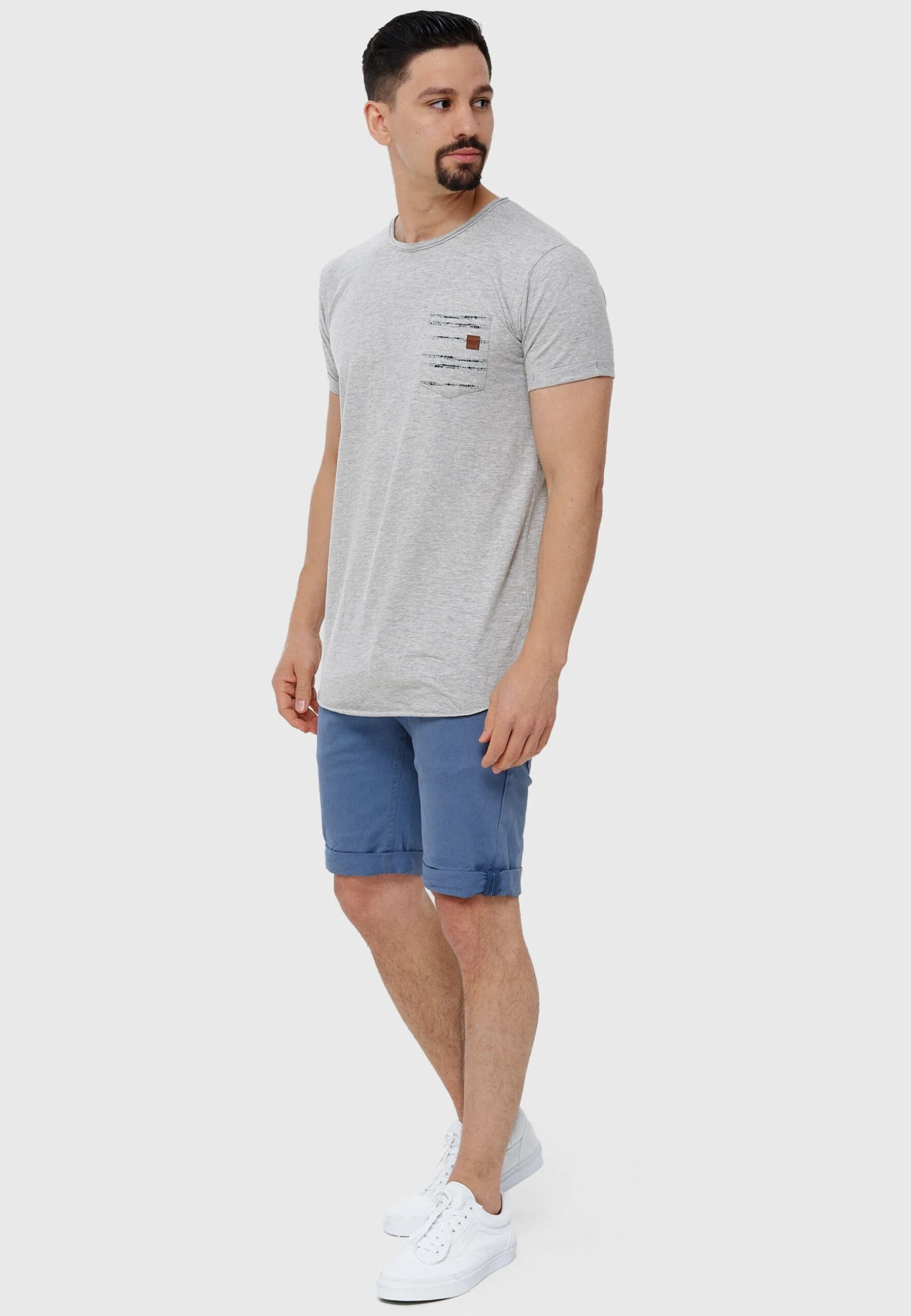 Indicode Jeans VILLEURBANNE - Szorty Jeansowe - China Blue 2 Indicode Jeans VILLEURBANNE - Szorty Jeansowe - China Blue - obrazek 2