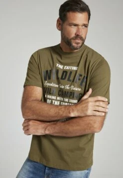 JP1880 T-shirt Z Nadrukiem - Dunkel Khaki