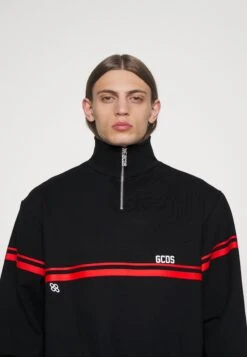 GCDS LOW LOGO BAND MOCKNECK - Bluza - Black -Sklep Odziezowy 07e2dadd707b43a09d60072f48121fa0