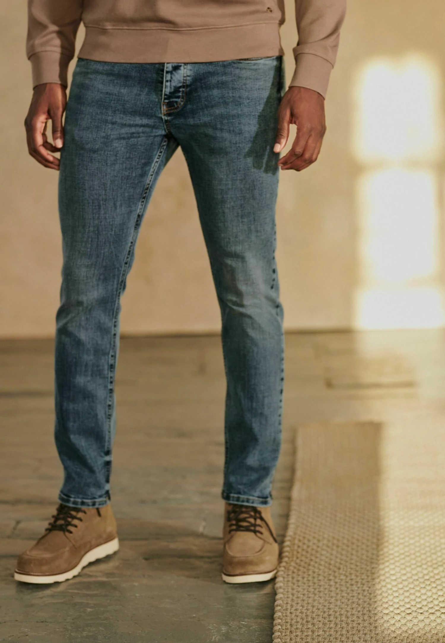 Next MOTION FLEX SOFT TOUCH - Jeansy Straight Leg - Mid Blue 2 Next MOTION FLEX SOFT TOUCH - Jeansy Straight Leg - Mid Blue - obrazek 2