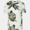 Only & Sons ONSKLOP FLORAL TEE - T-shirt Z Nadrukiem - Star White