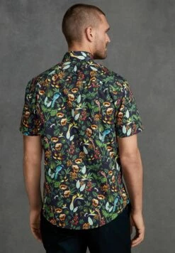 Next SIGNATURE FERNO ITALIAN PRINTED SHORT SLEEVE - Koszula - Blue Green Monkey -Sklep Odziezowy 0d87372931884528819c8ebdbfc1022f