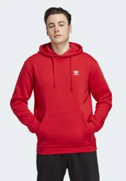 Adidas Originals ESSENTIAL HOODY UNISEX - Bluza Z Kapturem - Better Scarlet