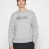 Calvin Klein EMBROIDERED COMFORT - Bluza - Mid Grey Heather