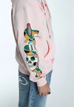 Ed Hardy BURNING SKULL - Bluza Z Kapturem - Veiled Rose -Sklep Odziezowy 126e7760001849639b34e55155a4a2cf