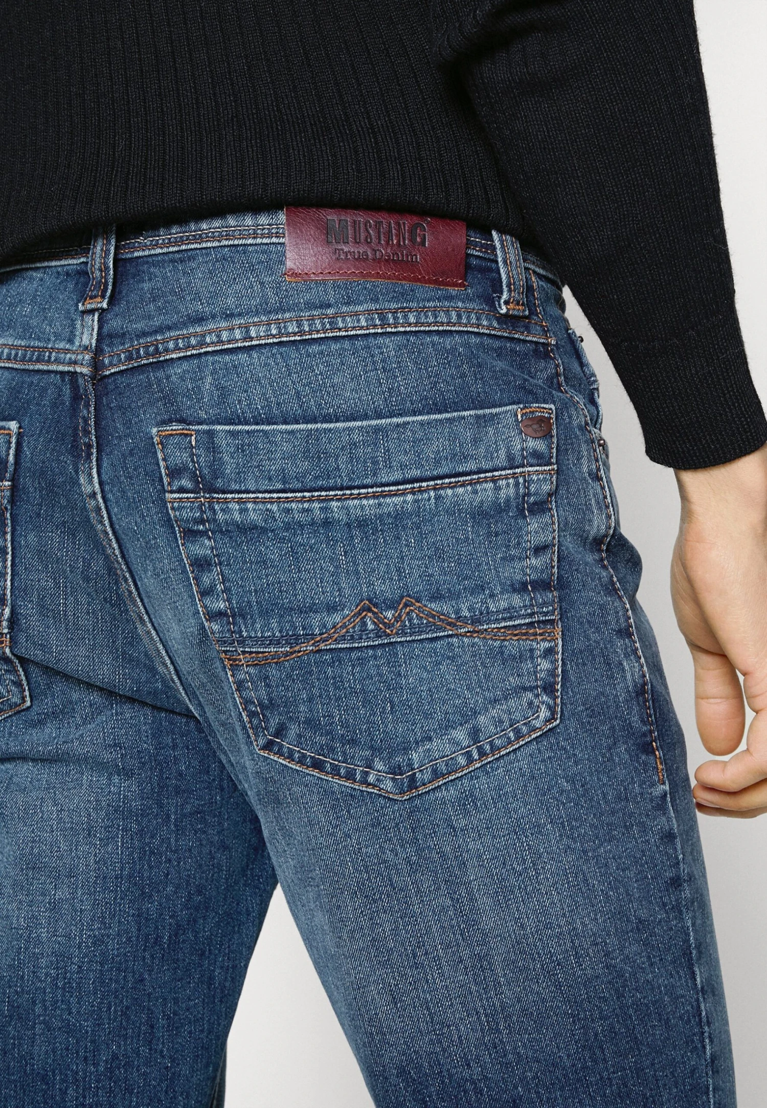 Mustang WASHINGTON - Jeansy Straight Leg - Denim Blue 6 Mustang WASHINGTON - Jeansy Straight Leg - Denim Blue - obrazek 6