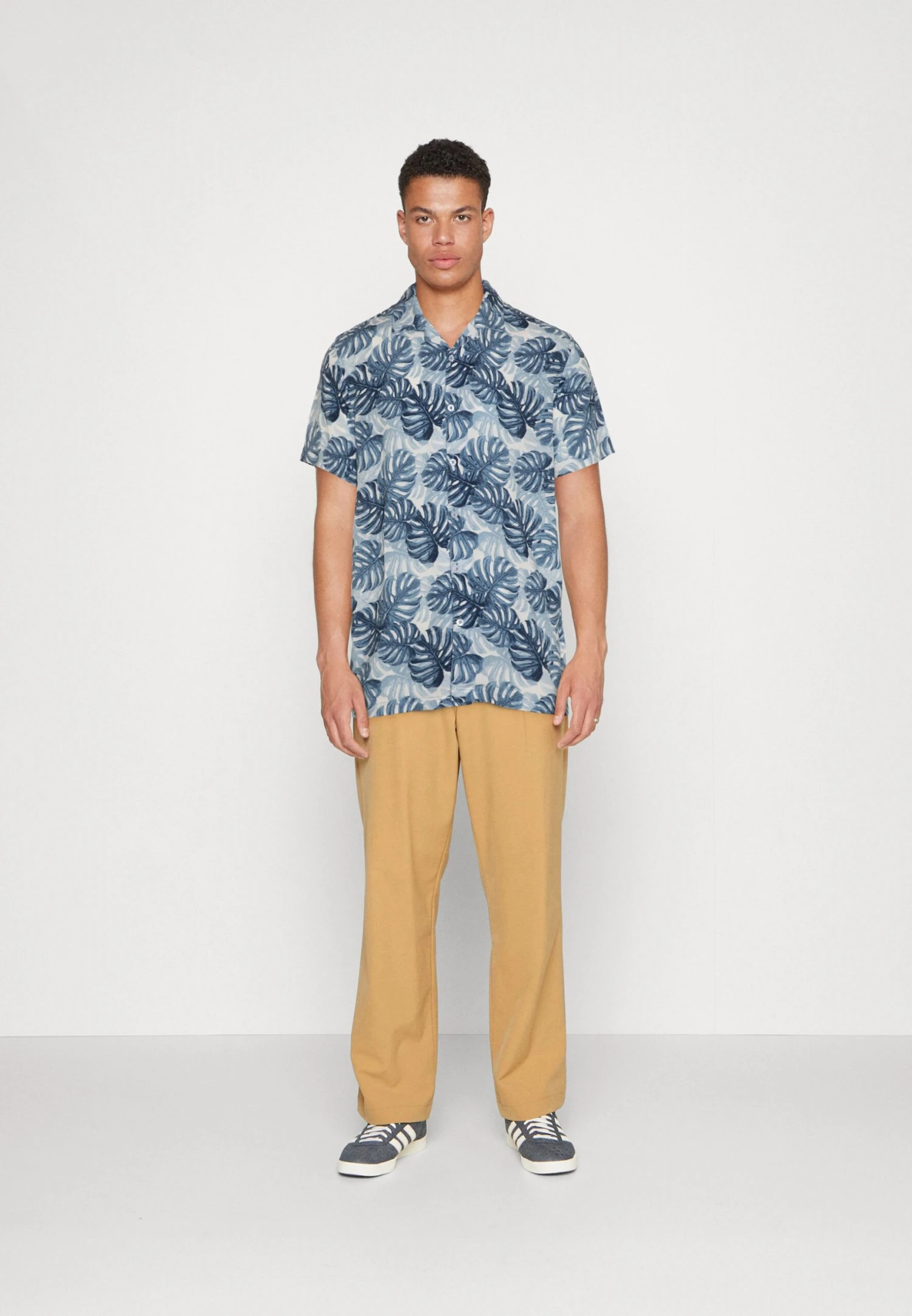 BRAVE SOUL Koszula - Optic White/blue 2 BRAVE SOUL Koszula - Optic White/blue - obrazek 2