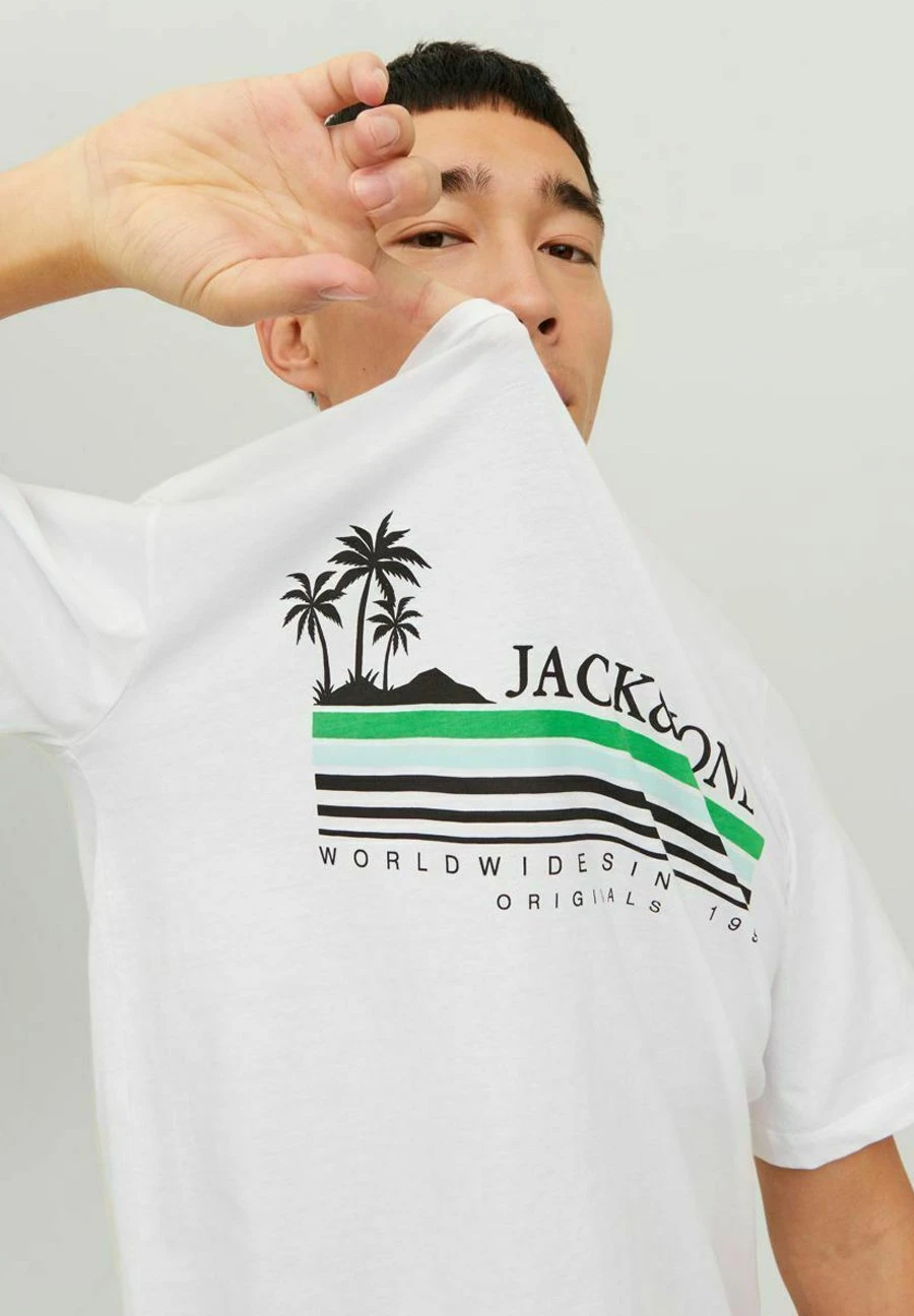 Jack & Jones CREW NECK - T-shirt Z Nadrukiem - Bright White 6 Jack & Jones CREW NECK - T-shirt Z Nadrukiem - Bright White - obrazek 6