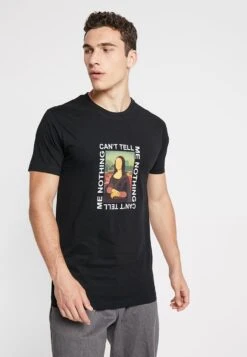 Mister Tee CAN'T TELL ME NOTHING TEE - T-shirt Z Nadrukiem - Black