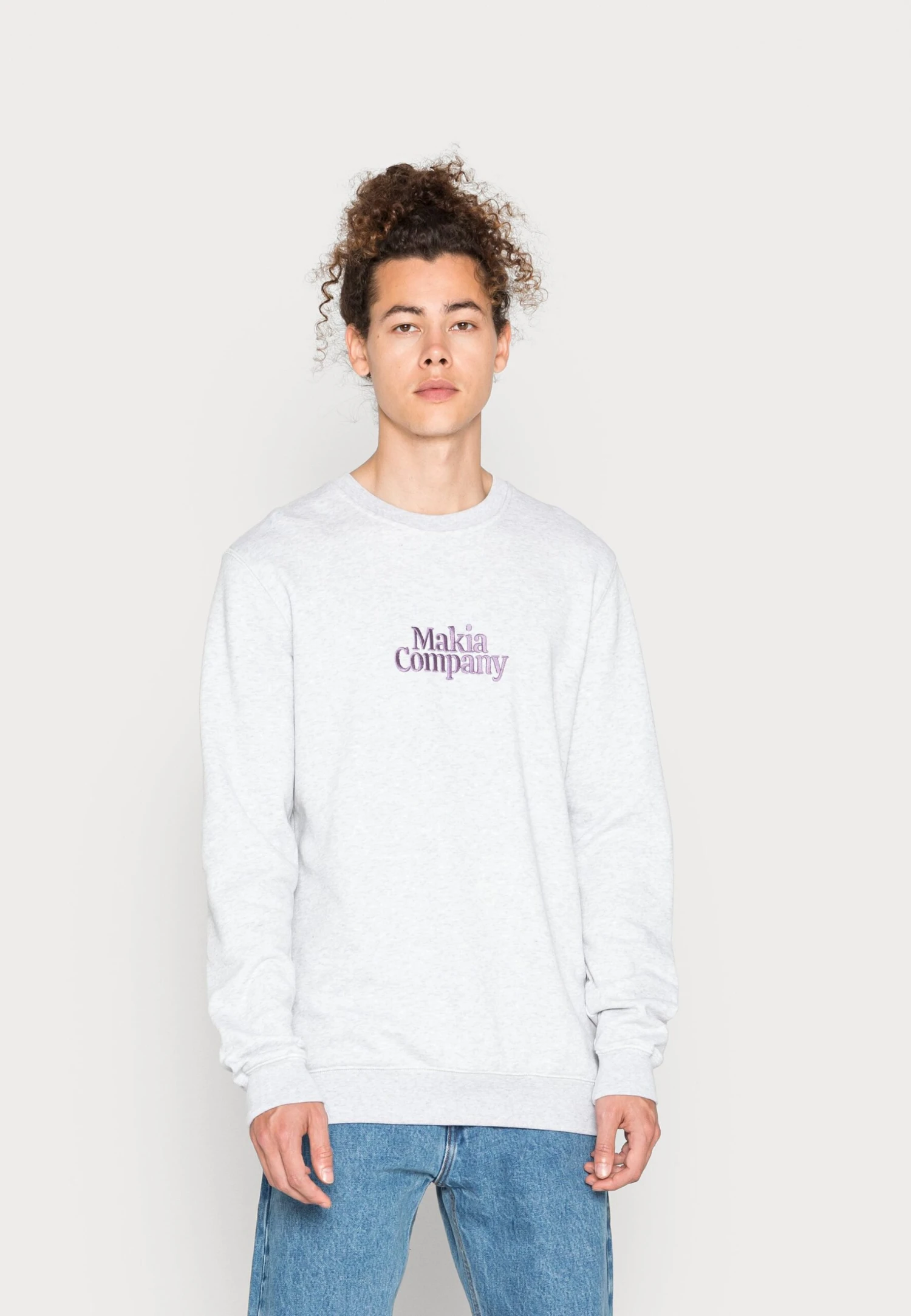 Makia MASON - Bluza - Light Grey 1 Makia MASON - Bluza - Light Grey