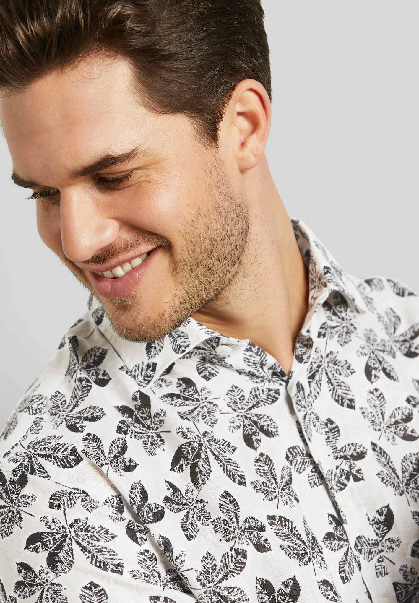 Bugatti PRINT MODERN FIT - Koszula - Beige 3 Bugatti PRINT MODERN FIT - Koszula - Beige - obrazek 3