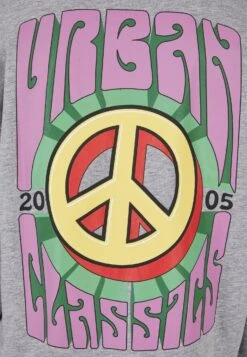 URBAN CLASSICS BIG PEACE HOODY - Bluza Z Kapturem - Grey -Sklep Odziezowy 2b6cff167d3a42798b688eac9496c3a4