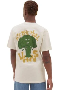 Vans OFF THE BROCCOLI SS TEE - T-shirt Z Nadrukiem - White