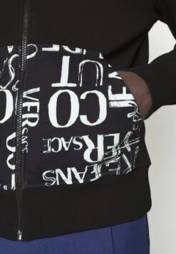 Versace Jeans Couture LIGHT SOFT - Bluza Rozpinana - Black -Sklep Odziezowy 307dcb87ab3a402ea86f0ef7efbee169