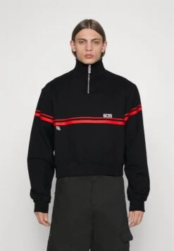 GCDS LOW LOGO BAND MOCKNECK - Bluza - Black -Sklep Odziezowy 354c552f9b984c4388e6bceecf0d6091