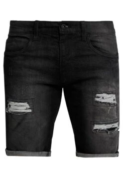 Indicode Jeans KADEN HOLES - Szorty Jeansowe - Black -Sklep Odziezowy 358a0edd2e0448e99e821632bce4280a