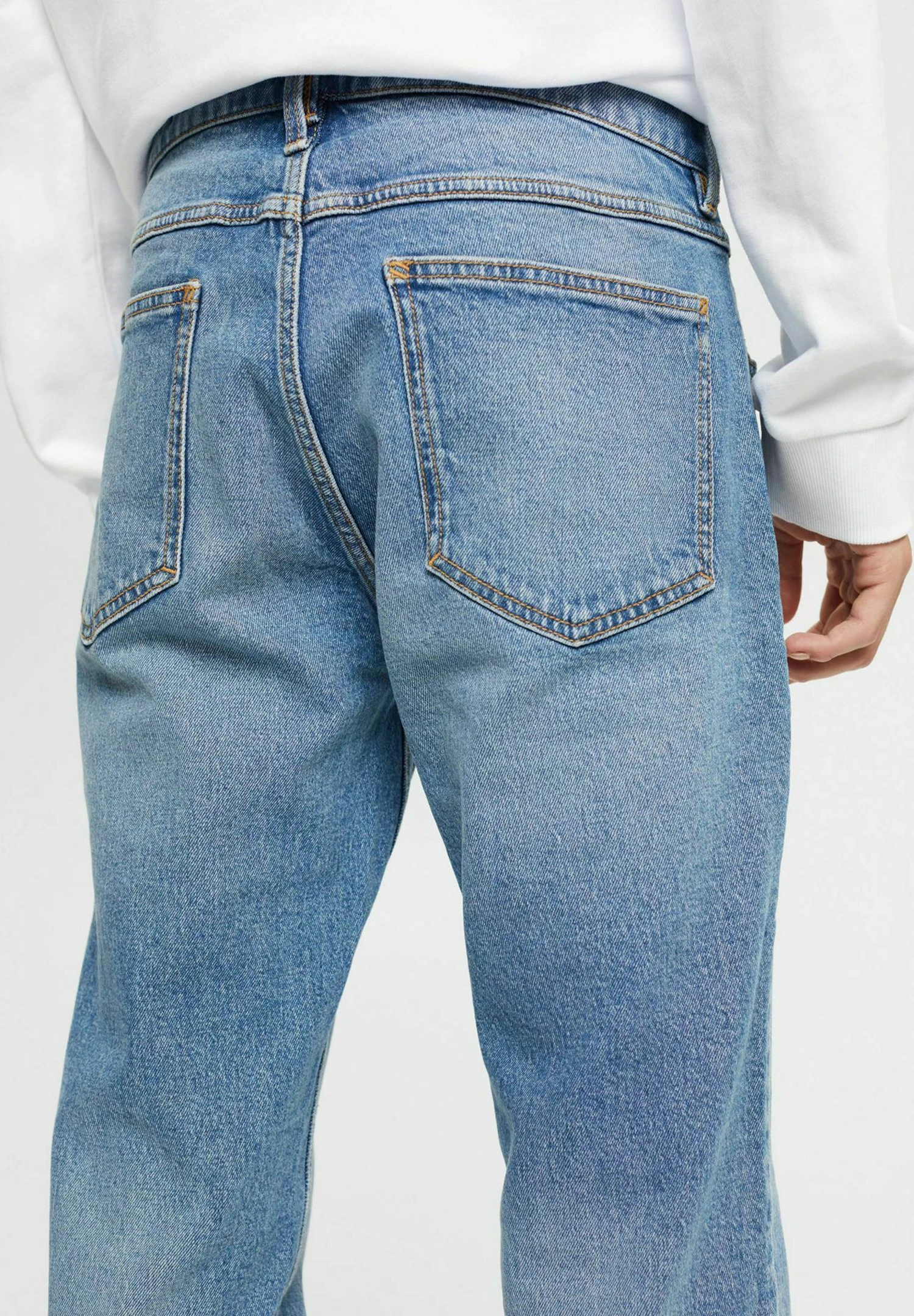 Edc By Esprit STRETCH - Jeansy Straight Leg - Blue Light Washed 5 Edc By Esprit STRETCH - Jeansy Straight Leg - Blue Light Washed - obrazek 5