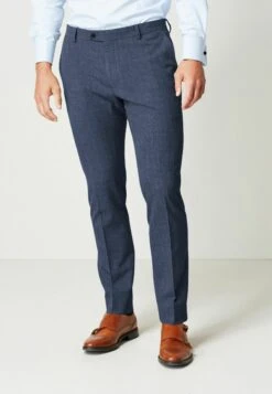 Next MOTION FLEX STRETCH STANDARD - Spodnie Materiałowe - Blue