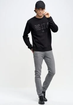 BIG STAR TERRY - Jeansy Slim Fit - Grau -Sklep Odziezowy 3c1c4bf849264ba58445fbbc73ff10ac