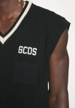 GCDS LOW BAND GILET - T-shirt Z Nadrukiem - Black -Sklep Odziezowy 418b8cd35e0d4896b8a411714c1d4a5f