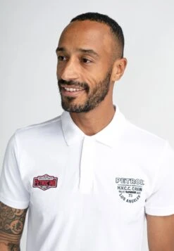 Petrol Industries SPORTY ARTWORK - Koszulka Polo - Bright White -Sklep Odziezowy 459d0b17482545009d8d7c91293db801