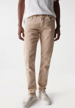 Jeansy Straight Leg - Beige