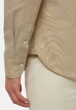 NABLE Regular Fit High-Performance Oxford S - Koszula - Beige -Sklep Odziezowy 5556c77763844c3a928af19f089a86a0