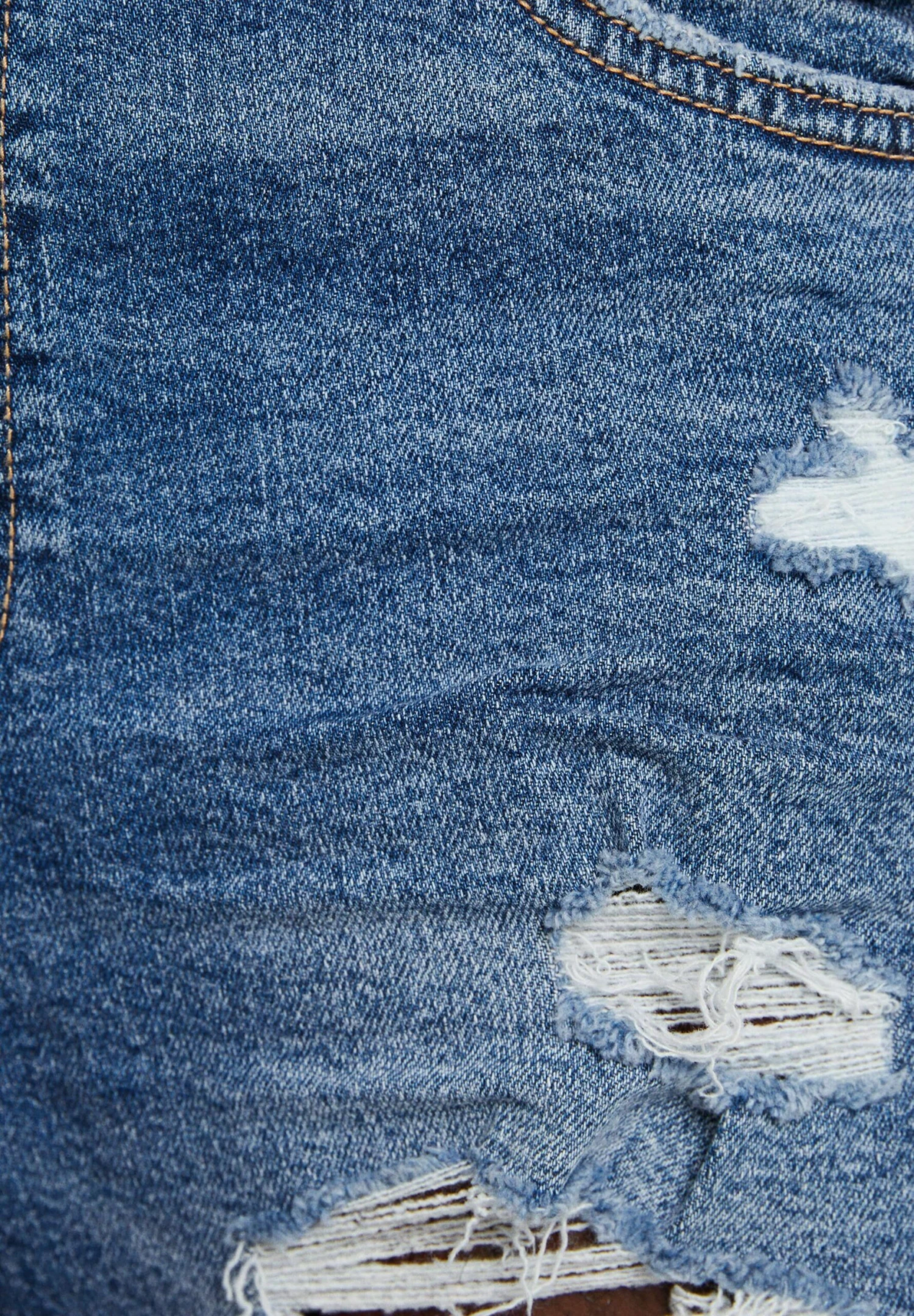 BERSHKA RIPPED - BERMUDA - Szorty Jeansowe - Dark Blue 6 BERSHKA RIPPED - BERMUDA - Szorty Jeansowe - Dark Blue - obrazek 6