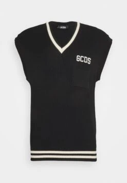 GCDS LOW BAND GILET - T-shirt Z Nadrukiem - Black -Sklep Odziezowy 55bc8b77d5b24253a732c089c06b7c0e