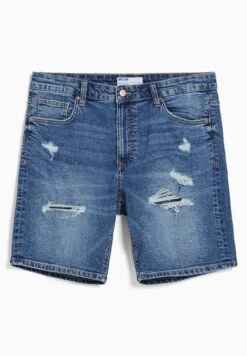 BERSHKA RIPPED - BERMUDA - Szorty Jeansowe - Dark Blue 10 BERSHKA RIPPED - BERMUDA - Szorty Jeansowe - Dark Blue -Sklep Odziezowy 5698ffec18674100b9b64aab84203f99