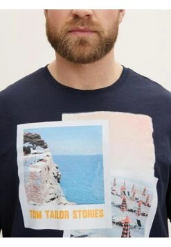 Tom Tailor MIT FOTOPRINT - T-shirt Z Nadrukiem - Sky Captain Blue -Sklep Odziezowy 5b083c0dc25e45e893bcffb39f861427