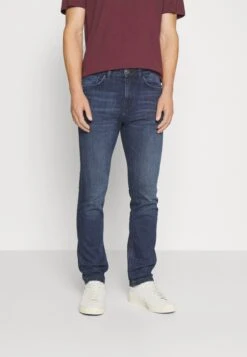 Tom Tailor JOSH - Jeansy Slim Fit - Dark Stone Wash Denim