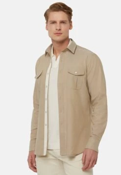 NABLE Regular Fit High-Performance Oxford S - Koszula - Beige