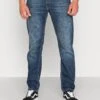 Jack & Jones JJIMIKE JJWOOD - Jeansy Straight Leg - Blue Denim