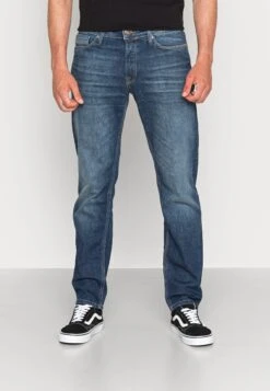 Jack & Jones JJIMIKE JJWOOD - Jeansy Straight Leg - Blue Denim