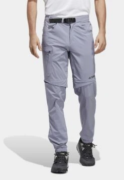 Adidas Sportswear TERREX UTILITAS ZIP-OFF - Spodnie Materiałowe - Silver Violet