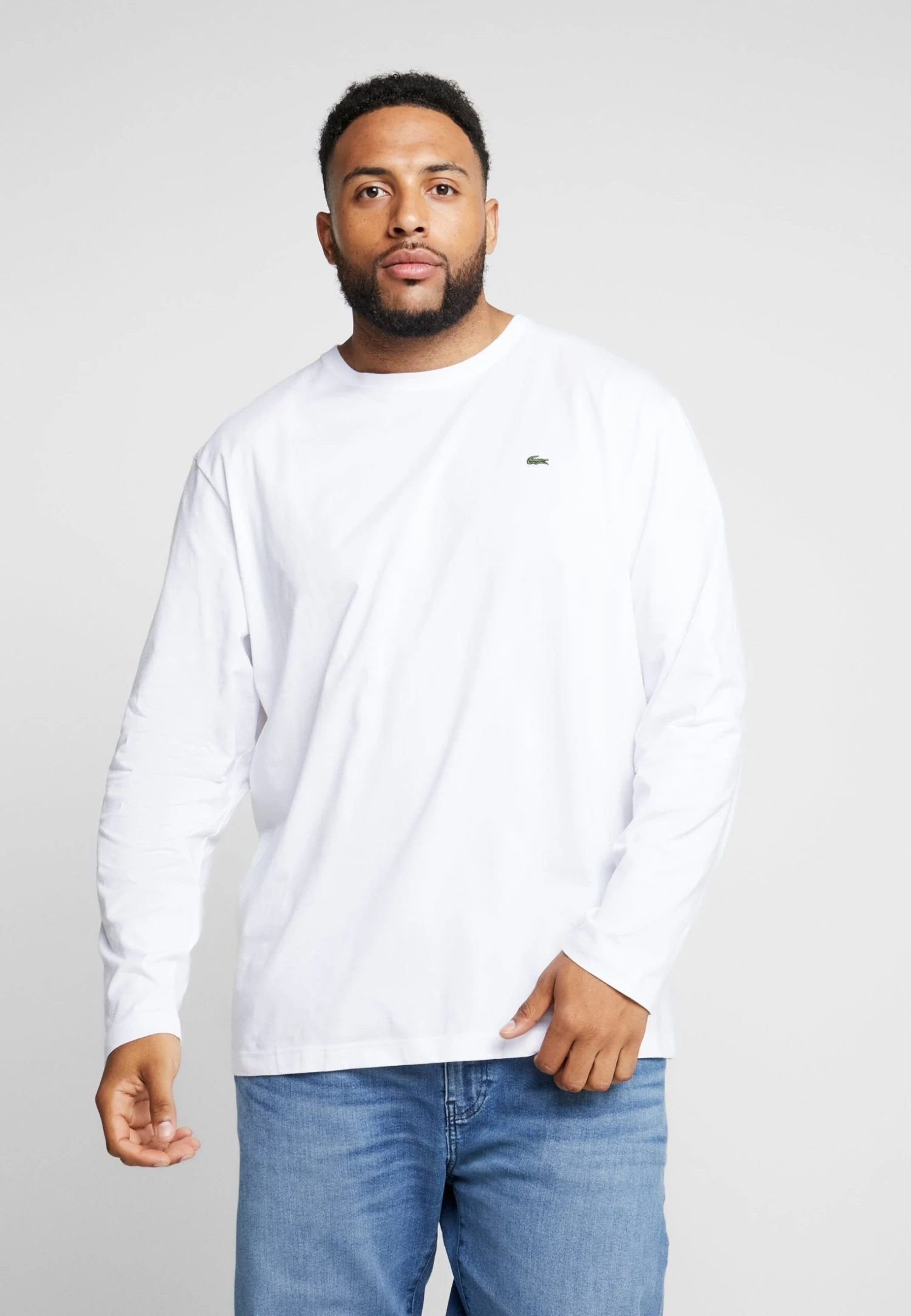 Lacoste Bluzka Z Długim Rękawem - White