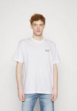 BLOCKS T-SHIRT - T-shirt Z Nadrukiem - White