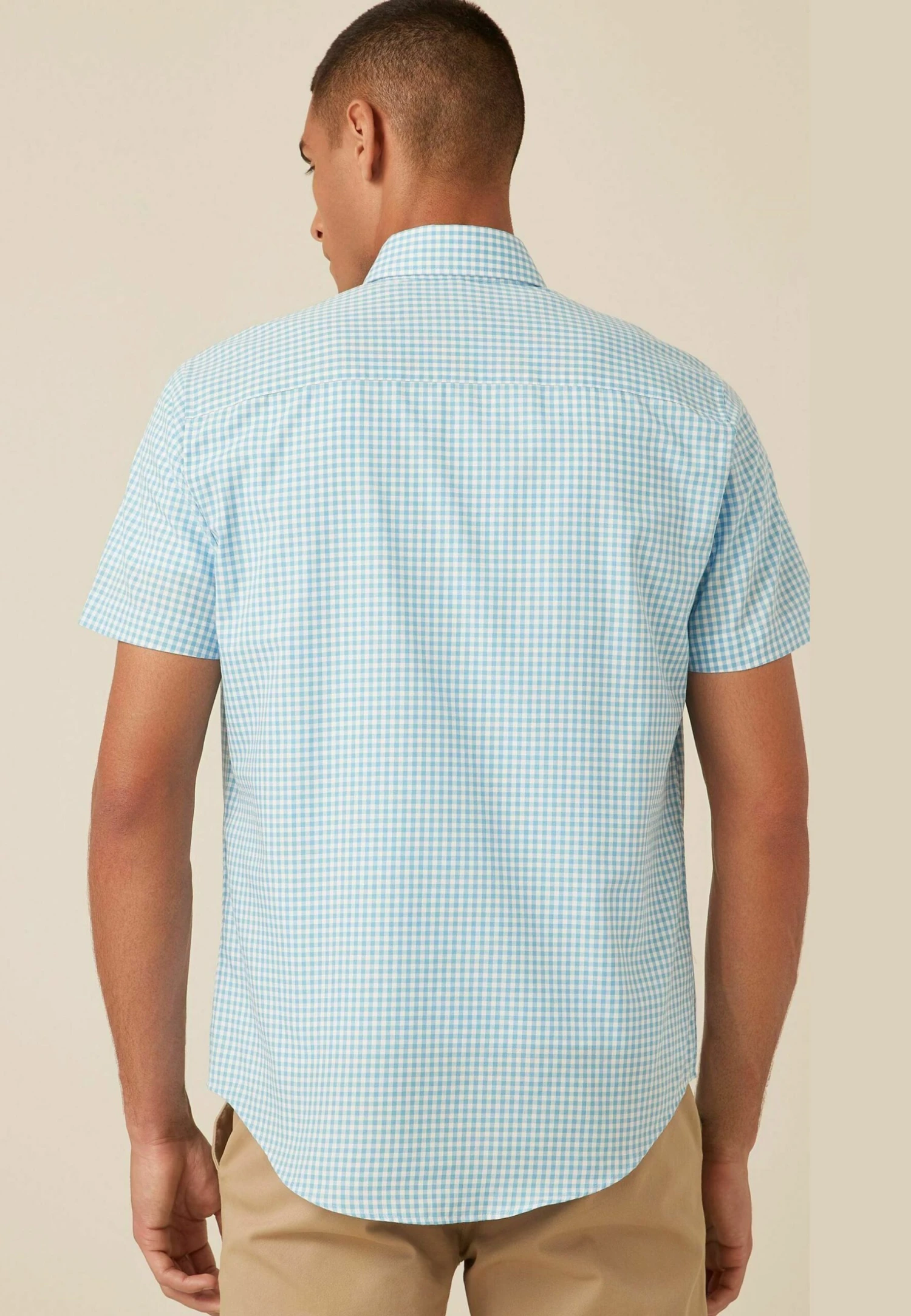 Next EASY IRON BUTTON DOWN OXFORD - Koszula - Bright Blue Gingham 3 Next EASY IRON BUTTON DOWN OXFORD - Koszula - Bright Blue Gingham - obrazek 3
