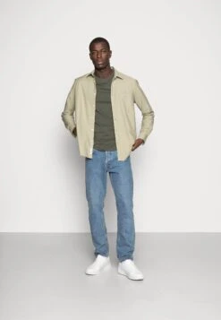 Pier One 3 PACK - T-shirt Basic - Black/grey/green