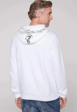 Camp David MIT LOGO-APPLIKATIONEN - Bluza Z Kapturem - Opticwhite -Sklep Odziezowy 79166795f24744f3a5dd9accce5b8f2a