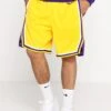 Nike Performance LA LAKERS NBA SWINGMAN SHORT - Krótkie Spodenki Sportowe - Amarillo/field Purple/white