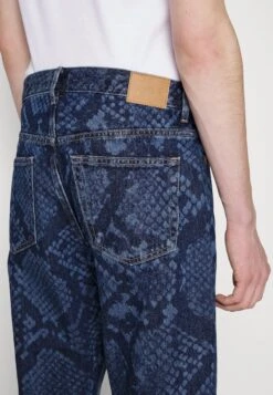 WEEKDAY SPACE SNAKE LASER - Jeansy Straight Leg - Nobel Blue -Sklep Odziezowy 7e0089c3374447209c55af1b8fcc8a0e