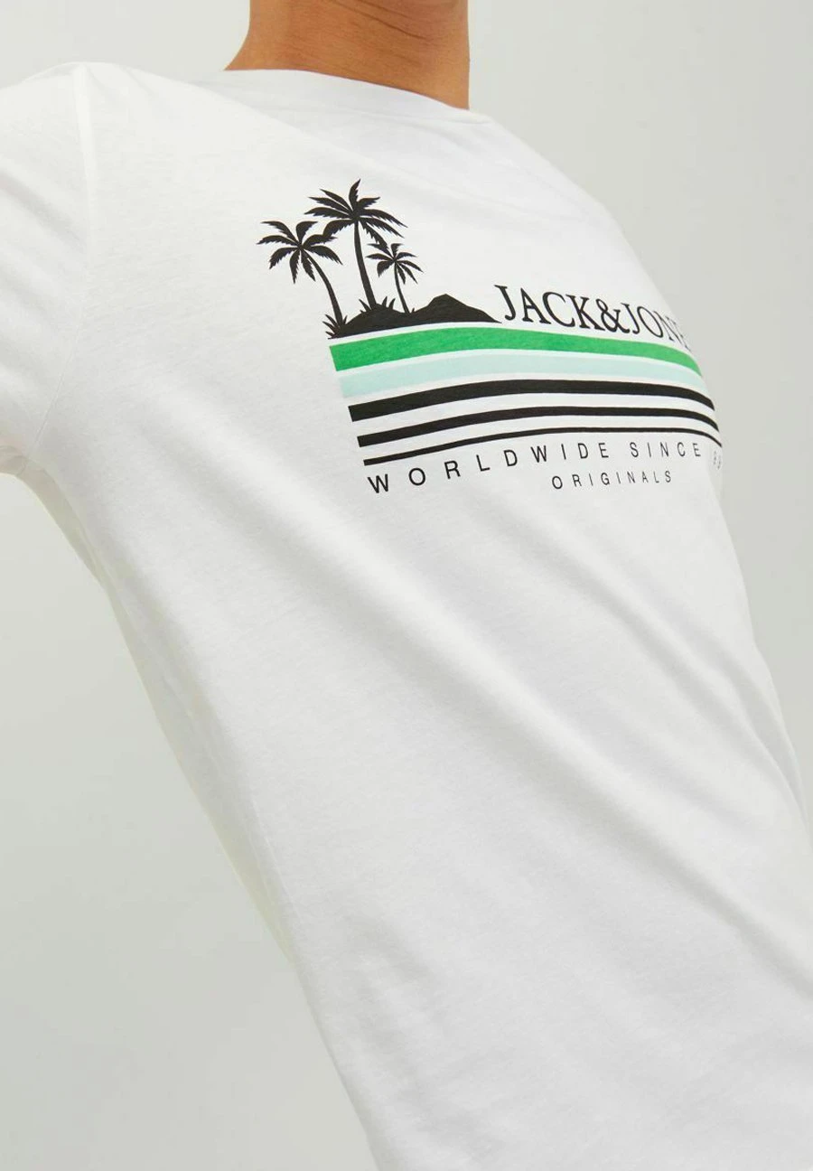Jack & Jones CREW NECK - T-shirt Z Nadrukiem - Bright White 5 Jack & Jones CREW NECK - T-shirt Z Nadrukiem - Bright White - obrazek 5