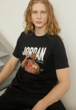 Jordan T-shirt Z Nadrukiem - Black/phantom