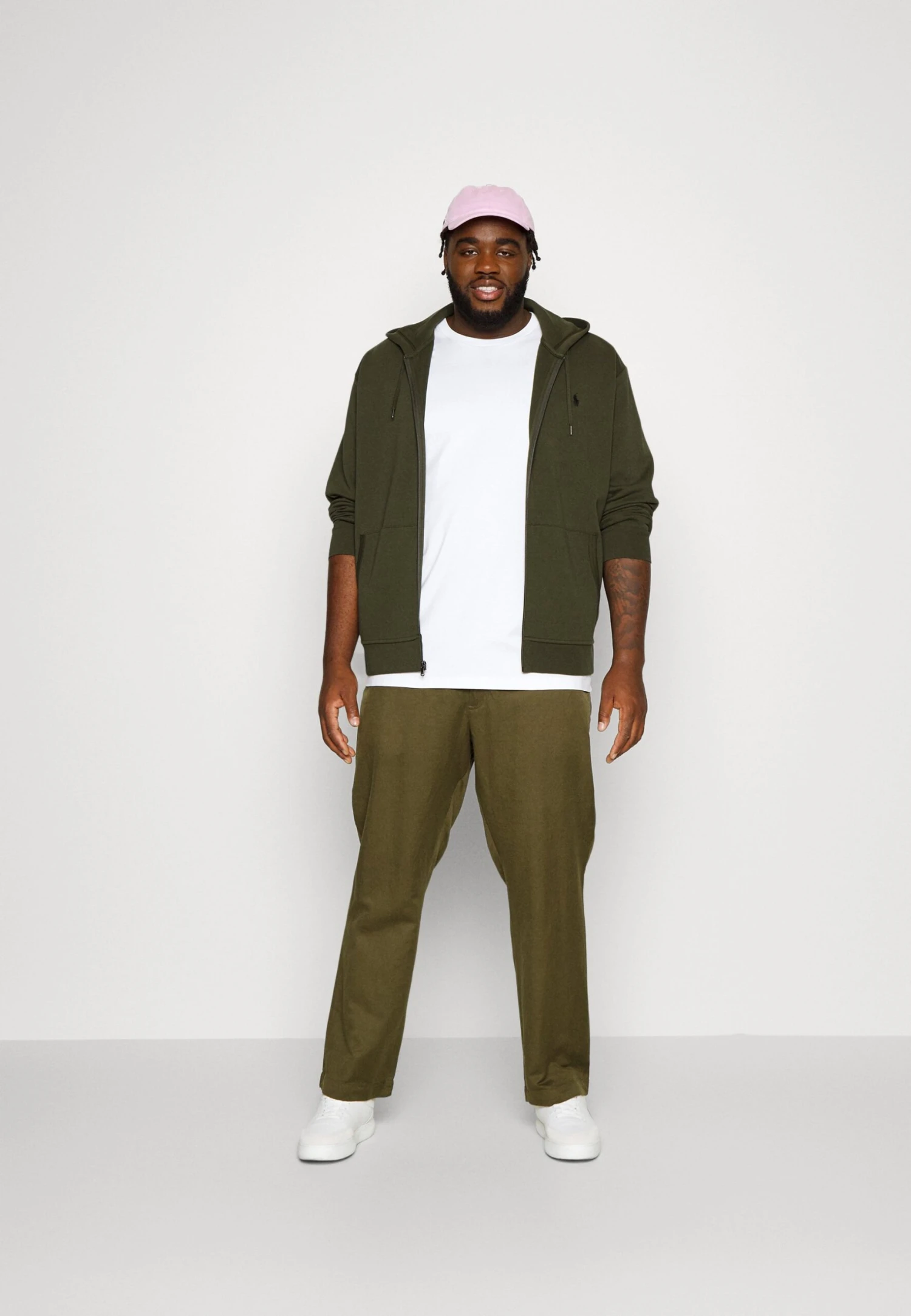 LONG SLEEVE - Bluza Rozpinana - Company Olive 2 LONG SLEEVE - Bluza Rozpinana - Company Olive - obrazek 2